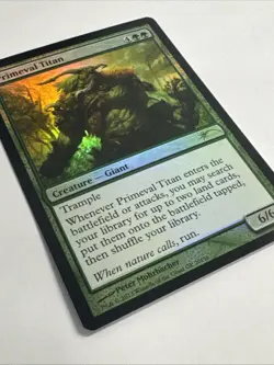 MTG ** PRIMEVAL TITAN ** FOIL ** Grand Prix PROMO GPP ** NM ** MAGIC - Image 2