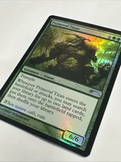 MTG ** PRIMEVAL TITAN ** FOIL ** Grand Prix PROMO GPP ** NM ** MAGIC - Image 3
