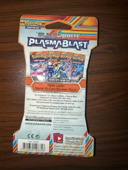 Pokemon Plasma Blast Sleeved Booster Pack Genesect Art Black & White - Image 2