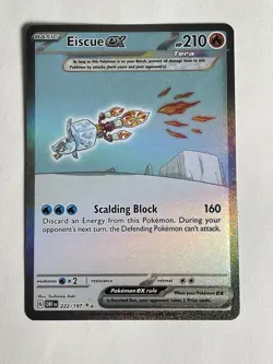 Pokemon TCG - Eiscue EX 222/197 Obsidian Flames Special Illustration Rare - Image 1