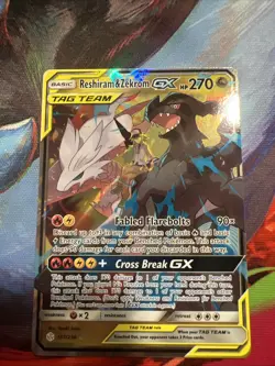 Pokemon TCG Reshiram & Zekrom Tag Team GX Cosmic Eclipse 157/236 Holo Ultra Rare - Image 1