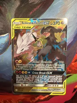 Pokemon TCG Reshiram & Zekrom Tag Team GX Cosmic Eclipse 157/236 Holo Ultra Rare - Image 2
