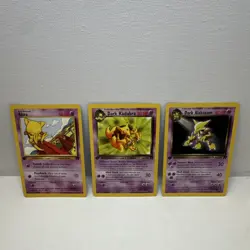 Pokemon TCG Team Rocket Abra 49/82, Dark Kadabra, Dark Alakazam 1st Edition Lot - Image 1