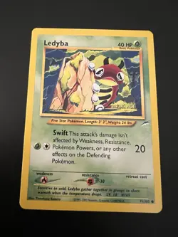Ledyba 71/105 Neo Destiny Unlimited 2002 Pokemon Card Common NM - Image 1