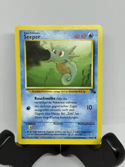 Vintage Pokemon TCG - Seeper Horsea 49/62 German - Fossil Set -Unlimited - NM - Image 1