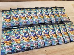 Pokemon 20x Factory Sealed Crown Zenith Booster Packs Mint - Image 2