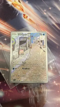Pokemon TCG Slowpoke 204/198 Scarlet & Violet Base Illustration Rare - NM - Image 1