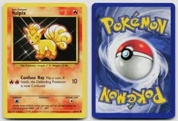 VULPIX 68/102 COMMON BASE SET UNLIMITED POKEMON LP - Image 3
