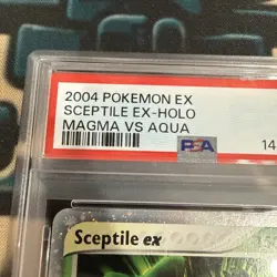 2004 Pokemon Sceptile ex #93 PSA 5 Holo EX Team Magma vs Team Aqua Rare - Image 3
