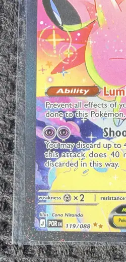 Pokemon TCG Mega Clefable EX 119/088 Evolutions Secret Rare Holo Full Art - Image 5