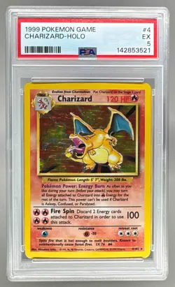 1999 Pokemon Game 102 Charizard PSA 5 EX 142853521 - Image 1