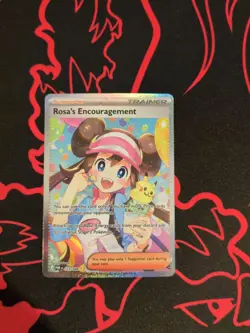 Pokemon TCG Rosa's Encouragement Full Art Special Illustration Rare 123/088 - Image 1