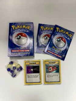 SHADOWLESS Pokemon Base Set 2-Player Starter Deck NEAR MINT Look! - Image 1