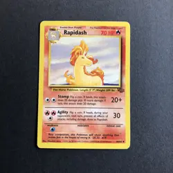 Pokemon TCG Rapidash Jungle 44/64 Regular Unlimited Uncommon - Image 1