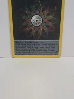 Pokemon TCG Rainbow Energy (17) Unlimited Holo Rare Team Rocket 17/82 - Image 3