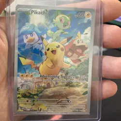 Pokemon Pikachu TCG SVP027 Scarlet Violet Black Star Promo SEALED Near Mint - Image 1