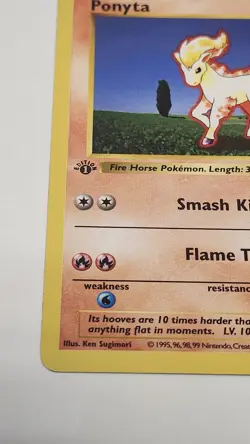 Pokemon WOTC Base 1st Edition Ponyta Shadowless 60/102 - Image 3