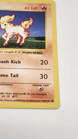 Pokemon WOTC Base 1st Edition Ponyta Shadowless 60/102 - Image 4