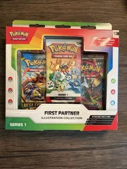 Pokemon TCG First Partner Illustration Collection Series 1 3-Pack English - Image 1
