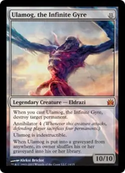 Ulamog, the Infinite Gyre -Foil Light Play MTG From the Vault: Legends - Image 1