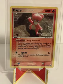 Legend Maker Magby 58/92 Reverse Holo 40 HP Pokemon TCG - Image 1
