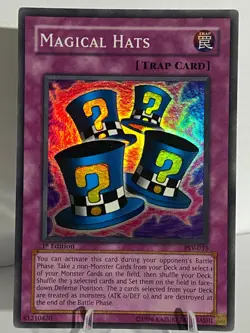 Yugioh - Magical Hats PSV-033 | MP - HOLO BLEED - Pharaoh's Servant 1st Edition - Image 1