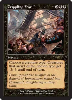 Crippling Fear (Retro Frame) -Foil Light Play MTG Promos: WPN and Gateway - Image 1