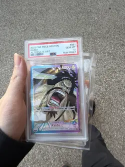 One Piece Kaido OP01-061 Leader PSA 10 Pre Errata Wave 1 Romance Dawn Rare - Image 1