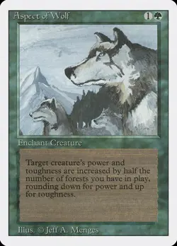 MTG Aspect of Wolf ** Revised Edition ** English - Image 1