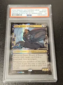 Magic MTG - Lazav, Wearer Of Faces MKM #318 Serial 26/250 PSA 10 Karlov Manor - Image 1