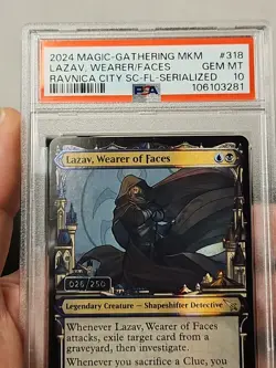 Magic MTG - Lazav, Wearer Of Faces MKM #318 Serial 26/250 PSA 10 Karlov Manor - Image 3