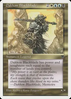 MTG Dakkon Blackblade ** Chronicles ** English - Image 1