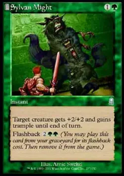 Sylvan Might -Foil Medium Play MTG Odyssey - Image 1