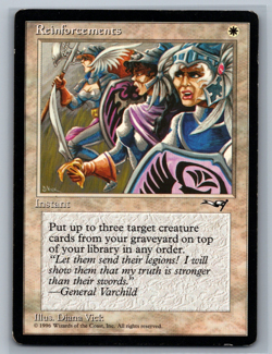 Magic The Gathering Alliances 4x Reinforcements (Line-up) MTG TCG CCG Playset - Image 1
