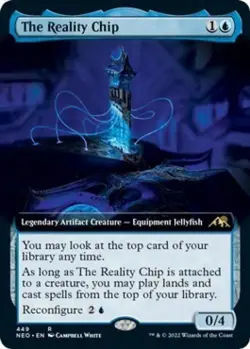 The Reality Chip (Extended Art) - Near Mint MTG Kamigawa: Neon Dynasty - Image 1