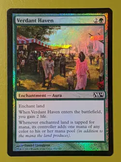 FOIL Verdant Haven x1 Magic 2014 M14 1x Magic the Gathering MTG - Image 1