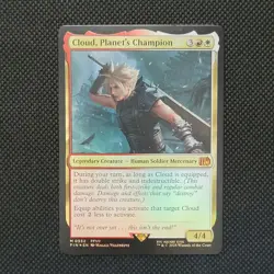 Wizards MTG Cloud, Planet's Champion Final Fantasy Foil Mythic 0552 English - Image 1