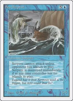 Sea Serpent - Light Play MTG Unlimited - Image 1