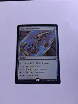 MTG Staff of Domination Commander Legends Foil - Image 1