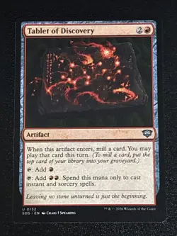 MTG Secrets of Strixhaven Tablet of Discovery 0132 NM - Image 1