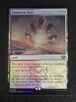 MTG Secrets of Strixhaven Sundown Pass Foil 0264 NM Rare - Image 1