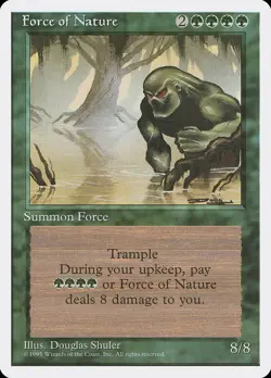 MTG Force of Nature ** Fourth Edition ** English - Image 1