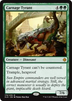 MTG Carnage Tyrant, Ixalan, Damaged, English - Image 1