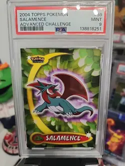 2004 Topps Pokemon Salamence Advanced Challenge #59 Mint 9 - Image 1