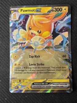 Pokemon TCG Pawmot ex Sv03: Obsidian Flames 073/197 Holo Double Rare - Image 1