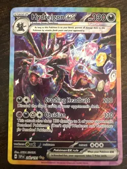 Pokemon TCG Surging Sparks Hydreigon EX Full Art Double Rare Holo Card 240/191 - Image 2
