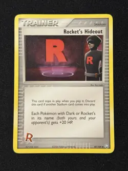 Rocket's Hideout #87/109 - Pokemon TCG - EX Team Rocket Returns - Uncommon - NM - Image 1