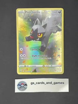 Poochyena GG33/GG70 Galarian Gallery Full Art - SwSh: Crown Zenith - Pokemon TCG - Image 1