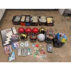 Pokemon TCG Mixed Lot 3000 Cards Binder Tins Holos Coins Bulk 1990s-2024 - READ - Image 1