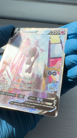 Pokemon TCG Mewtwo v (Alternate Full Art) 072/078 Pokemon Go Holo - Image 2
